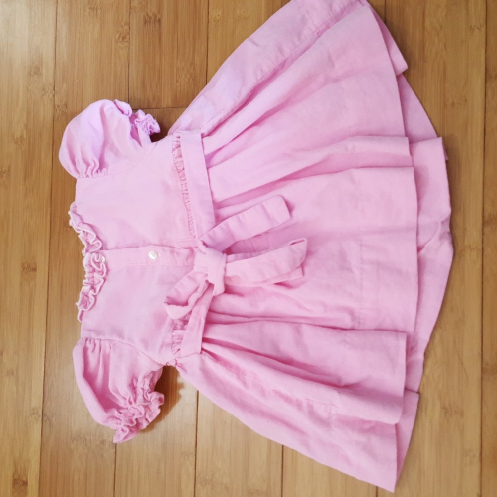 Smocked threads Cecil & Lou baby infant girls pink smocked dress Size 9 months - Picture 2 of 10